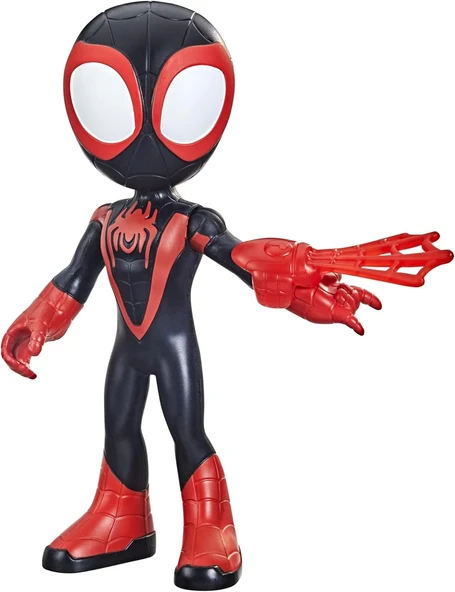 Spidey And His Amazing Friends Büyük Boy Miles Morales: Figürü, 22,5 Cm'Lik Aksiyon Figürü, Okul Öncesi Oyuncakları ürün görseli 1