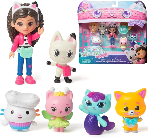 Gabbys Dollhouse Gabby`Nin Hayal Evi Filmi Coklu Figur Seti ürün görseli 1