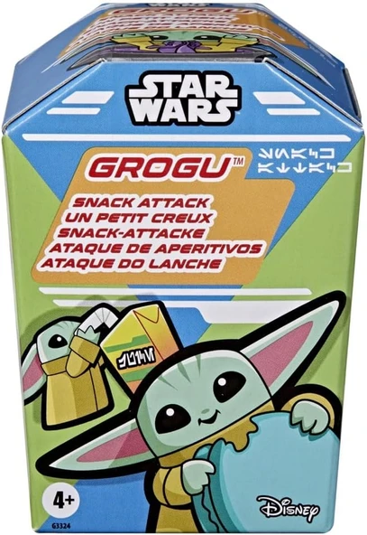 Wars Grogu Snack Attack 1.5-Inch Mystery Figure, Mini Food Theme Toys, Series 1, Surprise For Boys & Girls Ages 4+ ürün görseli 1