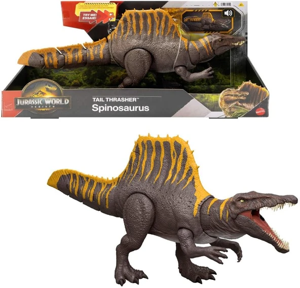 Rebirth Dinozor Oyuncağı, 2 Saldırı Hareketine Sahip Spinosaurus Aksiyon Figürü, Filmden Uyarlanan Tasarım, Bükülebilir Eklemler, Dijital Oyunlar, Jgb56 ürün görseli 1