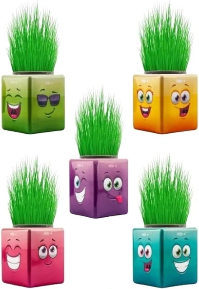 Çi̇m Adam Çi̇moji̇ 32'Li̇ Renkli̇ Küp Şekli̇nde Çimadam Çimoji ürün görseli 1