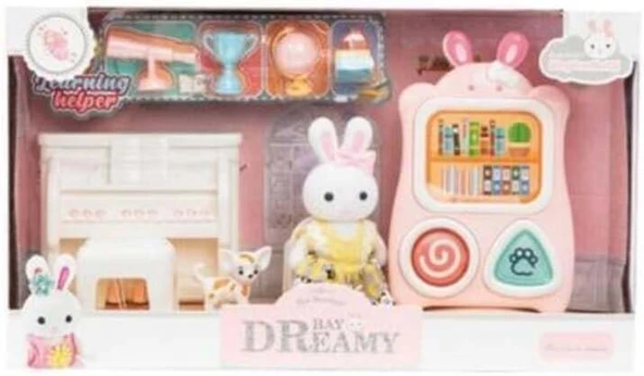 Mega Oyuncak Bay Dreamy Mini Tavşan Figürlü Okul Seti Çocuk Oyuncağı ürün görseli 1