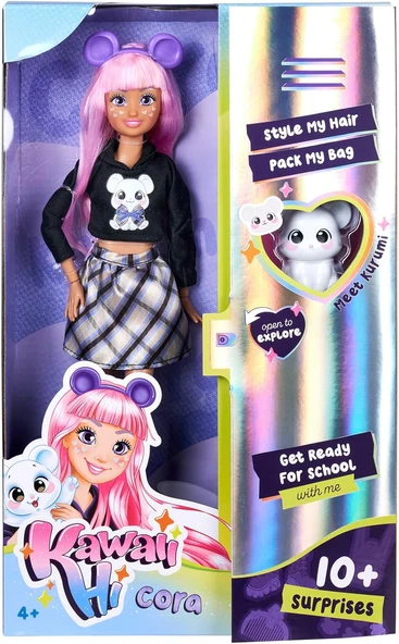 Simba, 105953976, Kawaii Hi Cora, Oynar Eklemli Tasarım, Aksesuarlı, Sevimli Hayvan Figürü, 26 Cm ürün görseli 1