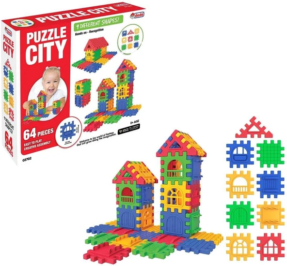 Puzzle City 64 Parça ürün görseli 1