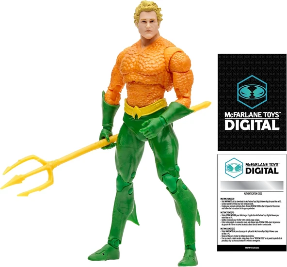 Mcfarlane - Dc Direct Aquaman (Dc Classic) 7" Dijital Koleksiyonluk Aksiyon Figürü ürün görseli 1