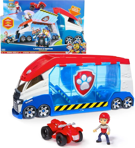 Paw Patrol Launch'N Rescue Paw Patroller Takım Aracı, Ryder Figürü Dahili 1 Temel Araç, 3 Yaşından Büyük Çocuklar Için Uygun Oyuncaklar ürün görseli 1