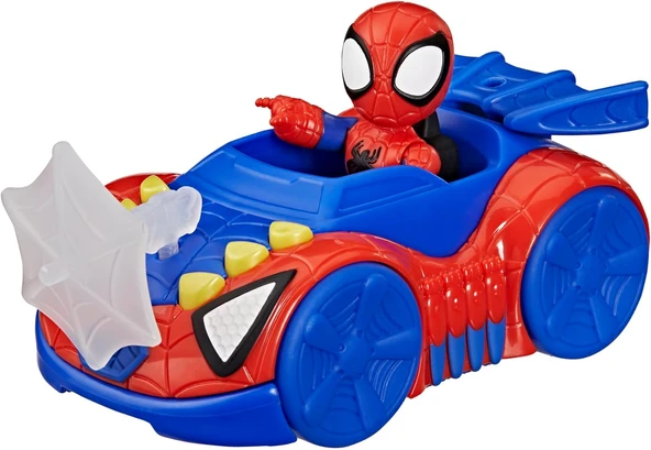 Spidey And His Amazing Friends Spidey Web Crawler Aksiyon Figürü Oyuncak Araba ürün görseli 1