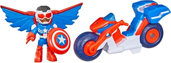 Iron Man And His Awesome Friends Captain America: Sam Wilson Super Bike Aksiyon Figürü Oyuncak Motosiklet ürün görseli 1