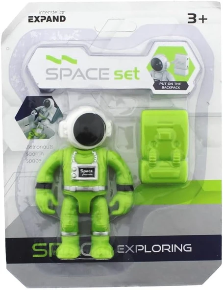 Çantalı Yeşil Astronot Figür ürün görseli 1