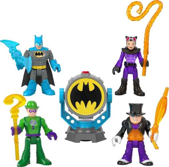 Imaginext Dc Super Friends Bat-Tech Bat-Signal Figür Seti, 3-8Y, Hfd47 ürün görseli 1