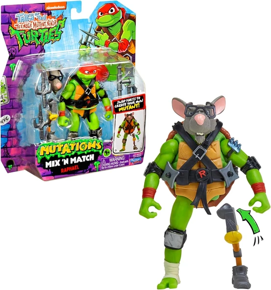 Teenage Mutant Ninja Turtles Mutations Mix N Match Raphael Figürü T0201600 ürün görseli 1