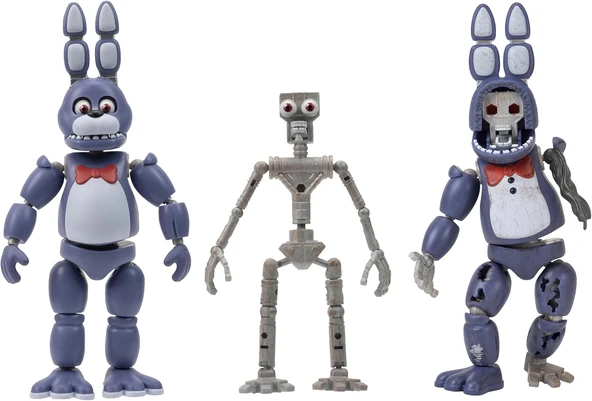 Five Nights At Freddy'S 6-Inch Endo-Serisi Koleksiyoncu Figürü: Klasik Bonnie Solmuş Bonnie Parçaları Ile Endo-1 - Klasik Solmuş Bonnie Parçaları Ile Eklemli Figür ürün görseli 1