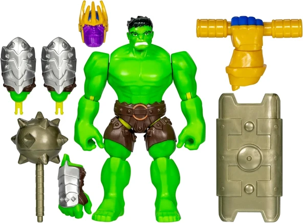Avengers Mixmashers Hulk Kişiselleştirilebilir Deluxe Mix And Match Aksiyon Figürü Aksesuarları ürün görseli 1