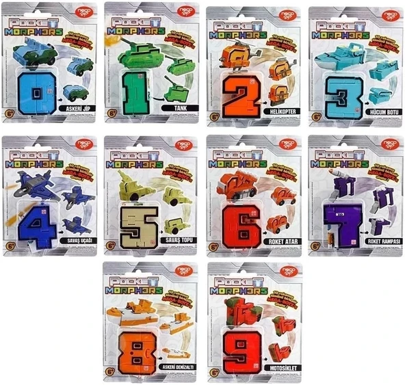 Neco Art002 U01 Pocket Morphers-Dönüşebilen Numaralar-Pm/6888-1 Adet Idır Bernami Yeni ürün görseli 1