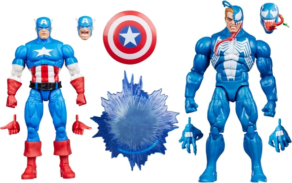 Legends Series Gamerverse Captain America Vs Venom İkili Aksiyon Figür Seti, Video Game ürün görseli 1