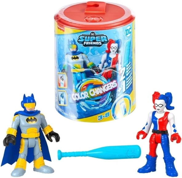Imaginext Dc Super Friends Color Changers Temel Figür Seti Sürpriz Paket Hmx60 ürün görseli 1