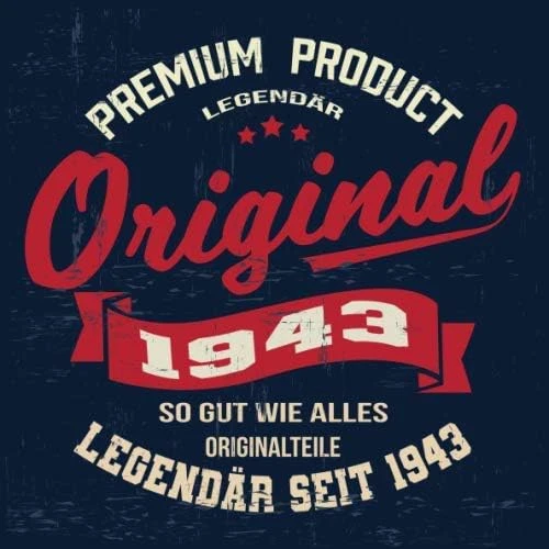 Legendär Seit 1943 Product Originalteile: Cooles Geschenk Zum Geburtstag Geburtstagsparty Gästebuch Eintragen Von Wünschen Und ... Seiten / Design: Banner Cool ürün görseli 1