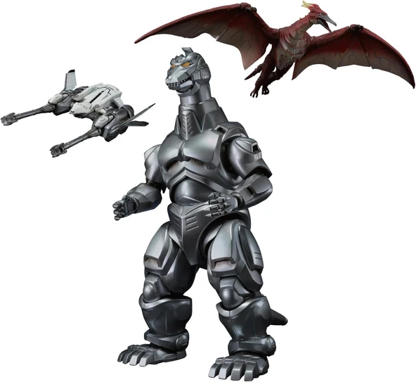 Tamashii Nations - Godzilla Vs. Mechagodzilla - Mechagodzilla & Garuda & Fire Rodan Makuhari Belirleyici Savaş Ver., Bandai Spirits S.H.Monsterarts Koleksiyon Aksiyon Figürü ürün görseli 1