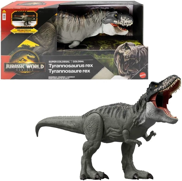 Rebirth Devasa Tyrannosaurus Rex Aksiyon Figürü, 2 Saldırı Hareketine Sahip T-Rex Dinozor Oyuncağı, Filmden Uyarlanan Tasarım, Bükülebilir Eklemler, Jgb52 ürün görseli 1