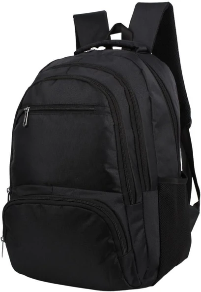 Bagacar 620 Siyah Unisex Okul Günlük Büyük Sırt Çantası ürün görseli 1