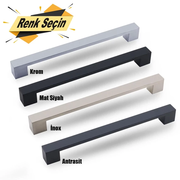 Cemre Çekmece Mutfak Dolap Kapak Kulpu Kulbu 160 mm Metal Kulp ürün görseli 1