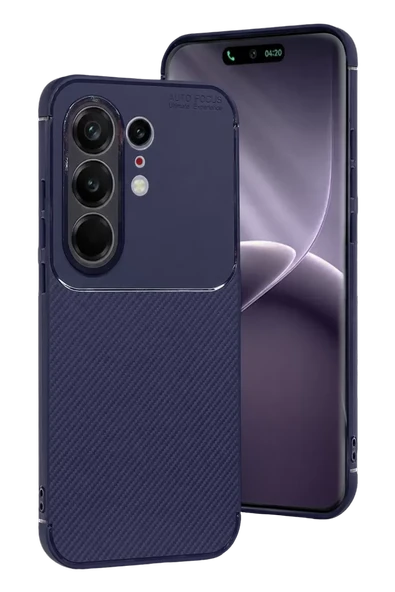 Newface Tecno Camon 50 Pro 5G Auto Focus Karbon Kapak - Lacivert ürün görseli 1