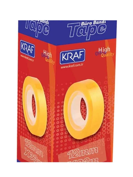 Kraf Bant 12X33 Selo Bant Para Bandı - 4 adet ürün görseli 1