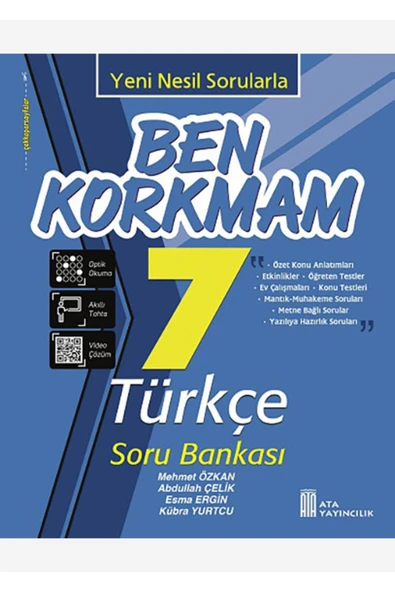 7. Sınıf Ben Korkmam Türkçe Soru Bankası ürün görseli 1