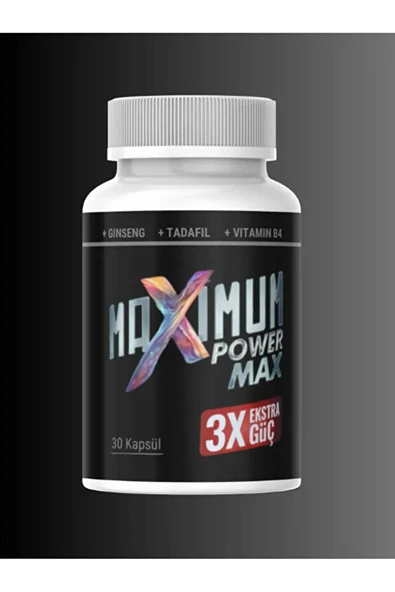 MAXIMUM POWER MAX ERKEK PERFORMANS 30 CAPS ürün görseli 1