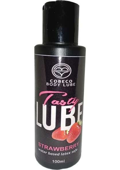 COBECO TASTY LUBE STRAWBERRY ÇİLEK AROMALI LUBRİCANT 100ML ürün görseli 1