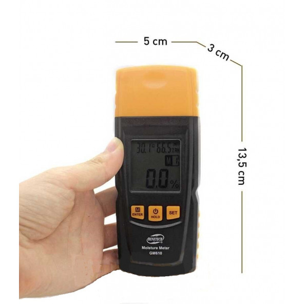 BENETECH GM610 Ahşap Kereste Nem Ölçer - Resim 4