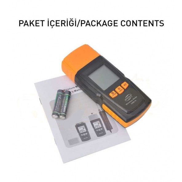 BENETECH GM610 Ahşap Kereste Nem Ölçer - Resim 6