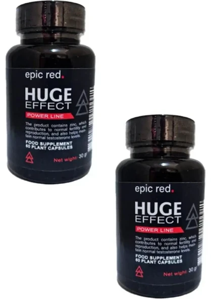 HUGE EFFECT ERKEK PERFORMANS 60CAPS - Resim 2