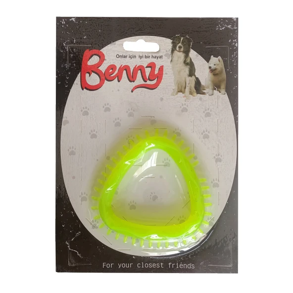 Benny Köpek Oyuncağı Üçgen 8 x 8.5 cm Sarı ürün görseli 1