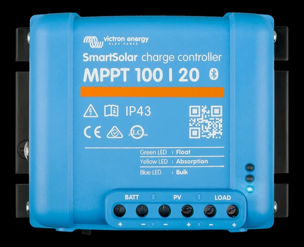 Victron Solar Şarj Kontrol Cihazı SmartSolar MPPT 100/20 Charge Controller (SCC110020160R) ürün görseli 1