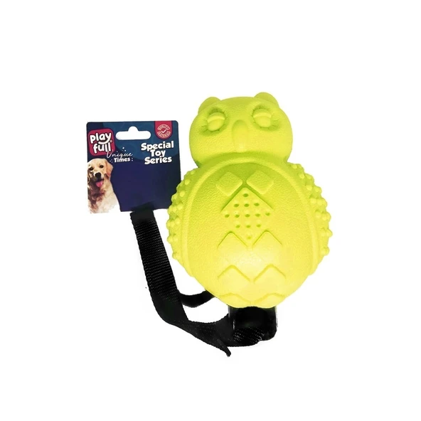 Playfull Sesli Lüx Baykuş Köpek Eğitim Oyuncağı 30x10 Cm Sarı ürün görseli 1