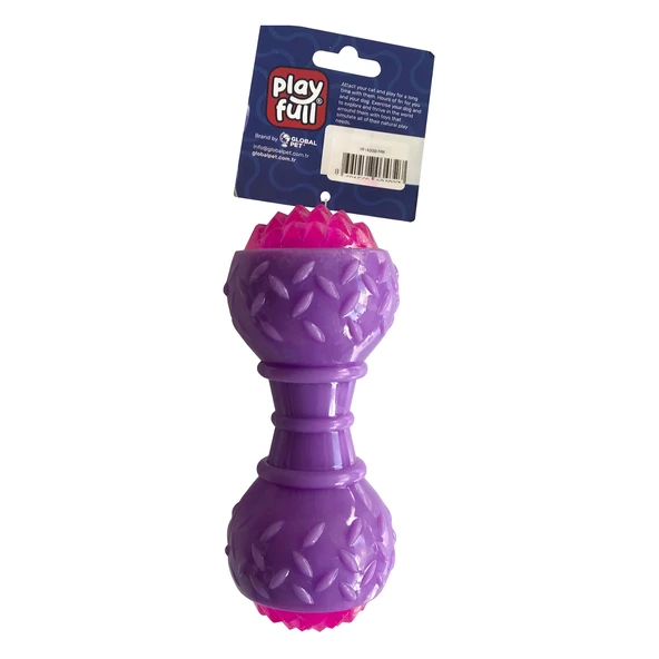 Playfull Aktivite Sesli ve Işıklı Köpek Oyuncak Dumbel 5x15 cm Mor ürün görseli 1