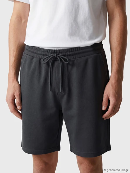 LC WAIKIKI Gri Regular Fit Erkek Şort - Resim 3