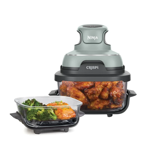 Ninja Crispi 4 in 1 Taşınabilir Cam Hazneli Pişirme Sistemi FN101EUSG - Green ürün görseli 1