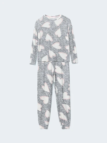 LCW DREAM Gri Pijama Takımı - Resim 5