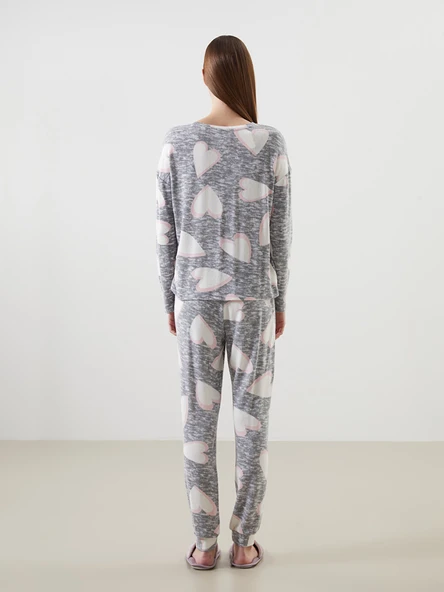 LCW DREAM Gri Pijama Takımı - Resim 4