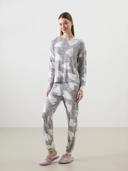 LCW DREAM Gri Pijama Takımı ürün görseli 1