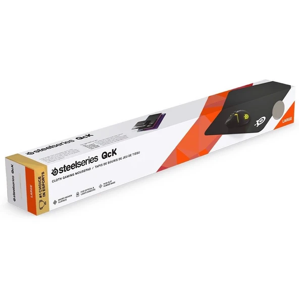 STEELSERIES QcK+ Large Gaming Mousepad Siyah SSMP63003 - Resim 3
