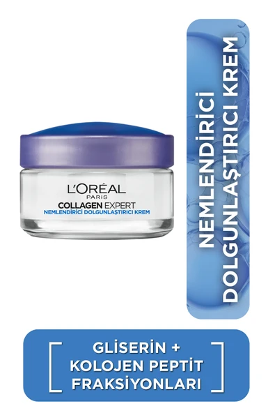 Loreal Collagen Expert Kırışıklık Karşıtı Nemlendirici ve Dolgunlaştırıcı Yüz Bakım Kremi 50 ml ürün görseli 1