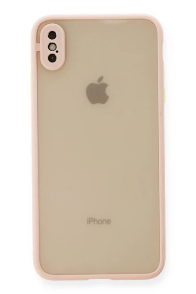 Uray store Apple iPhone X Kılıf Montreal Silikon Kapak - Pembe ürün görseli 1