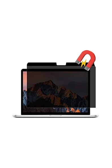 Uray store Apple Macbook Air 13.3 Macbook Manyetik Hayalet Ekran Koruyucu - Siyah ürün görseli 1