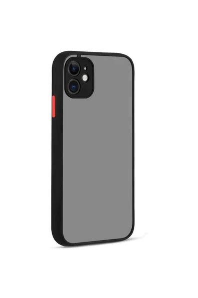 Uray store Apple iPhone 12 Kılıf Montreal Silikon Kapak - Siyah ürün görseli 1