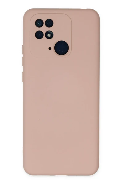 Uray store Xiaomi Redmi 10C Kılıf Nano içi Kadife Silikon - Pudra ürün görseli 1