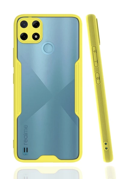 Uray store Realme C25Y Kılıf Platin Silikon - Sarı ürün görseli 1