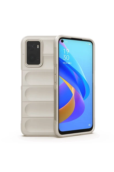 Uray store Realme 9i 4G Kılıf Optimum Silikon - Krem ürün görseli 1